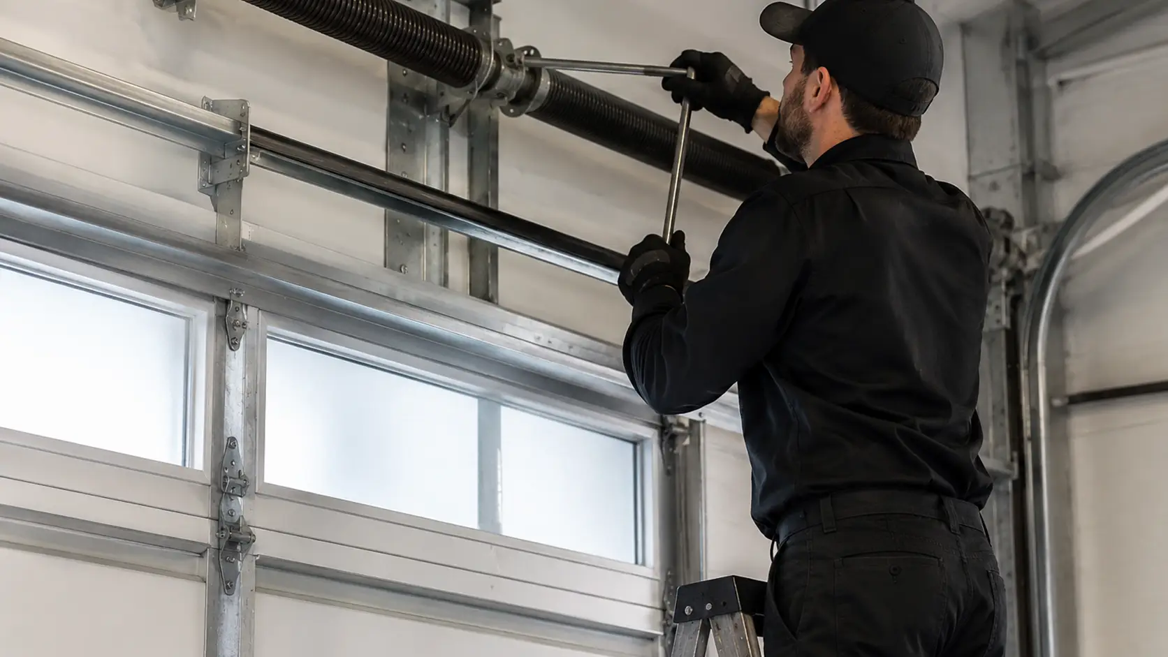 Garage door spring commercial repair