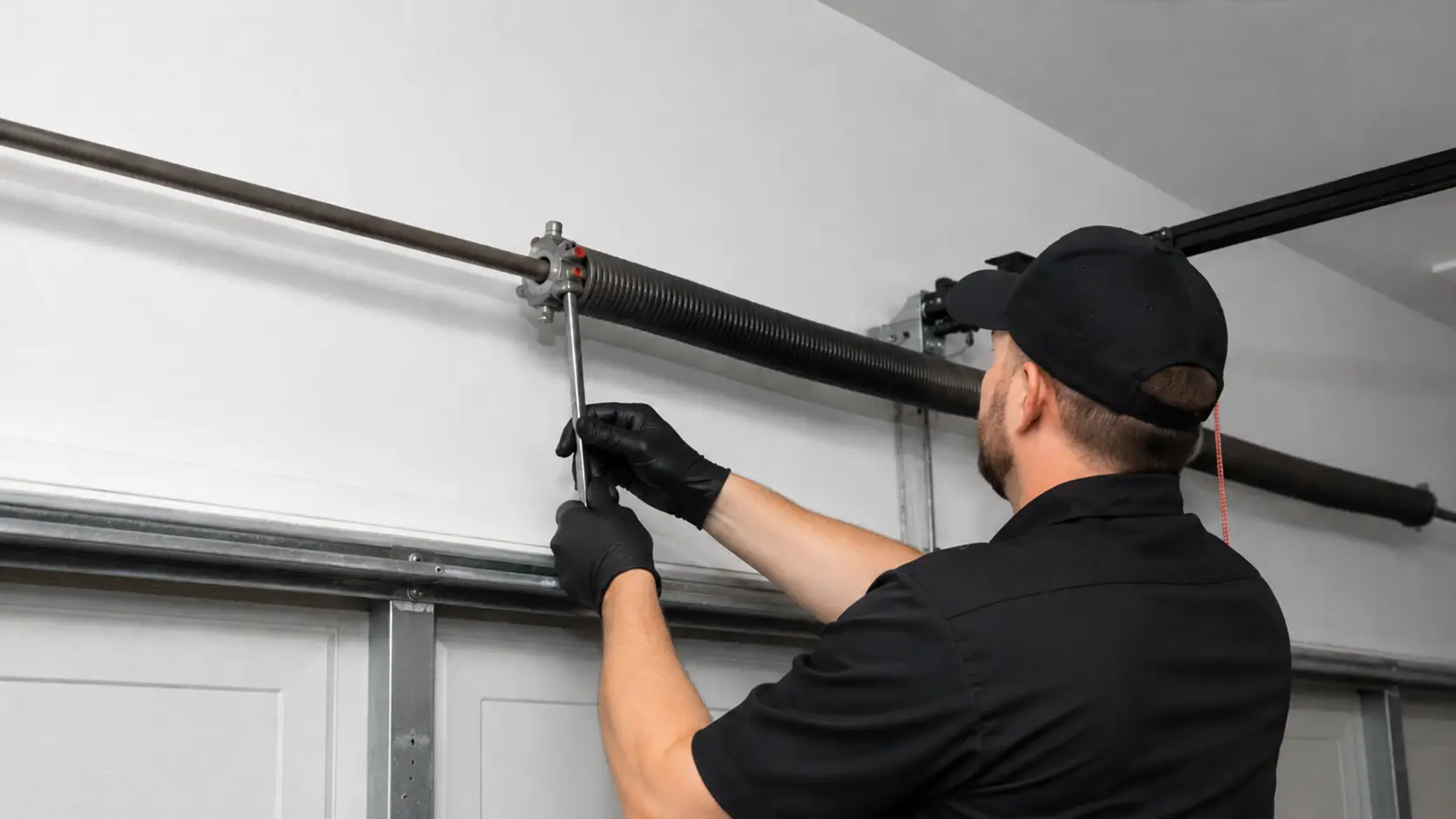 Garage door spring emergency repair