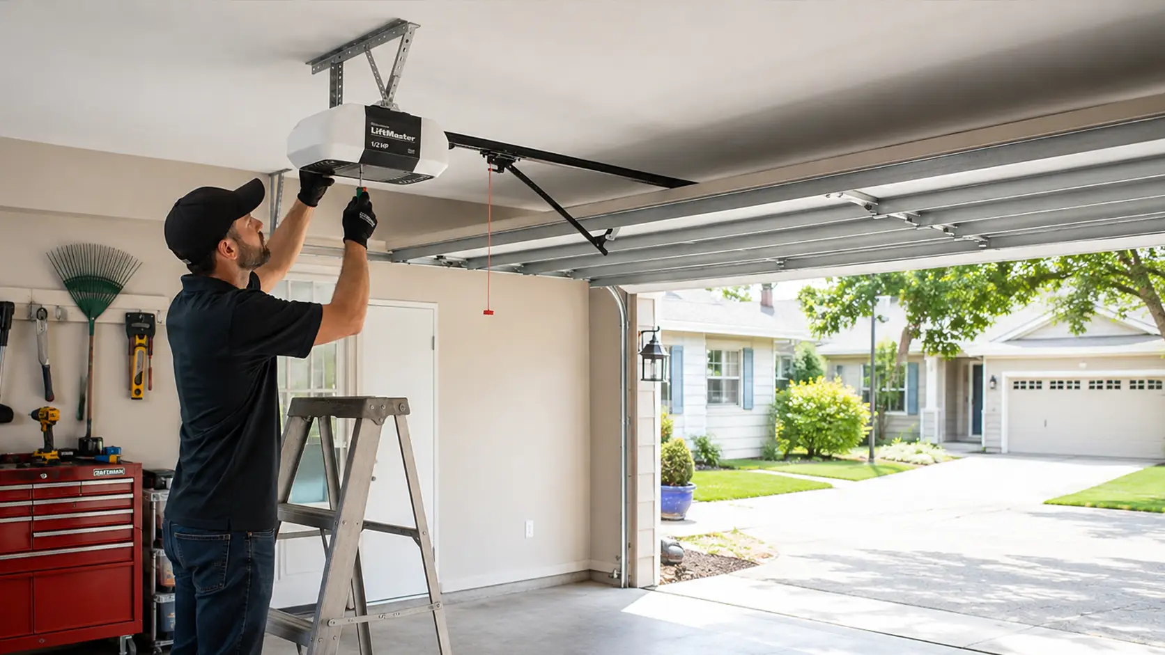 Garage door spring and opener service