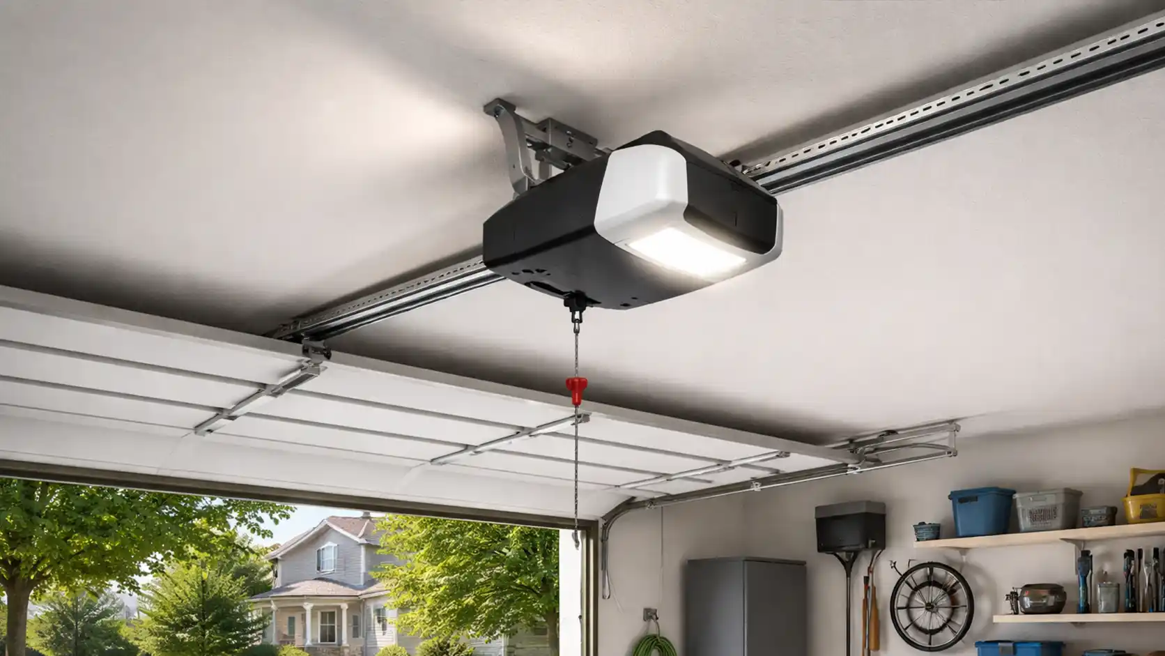 Residential garage door opener and sensor service