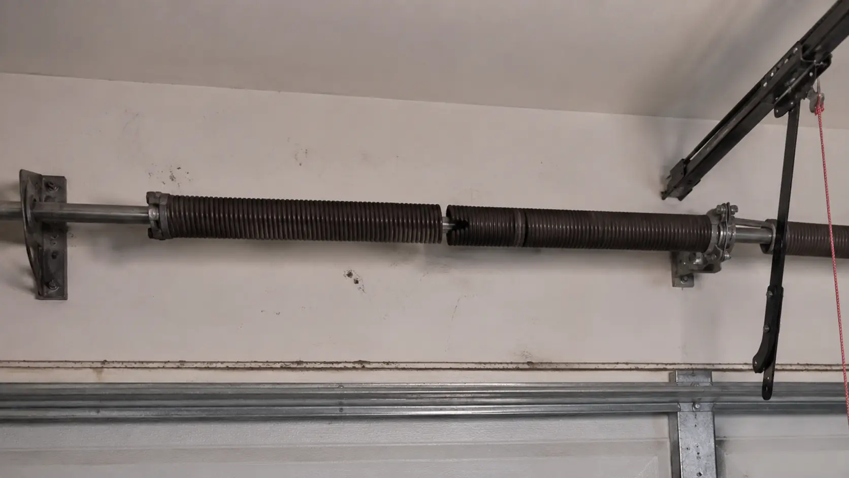 Garage door spring replacement