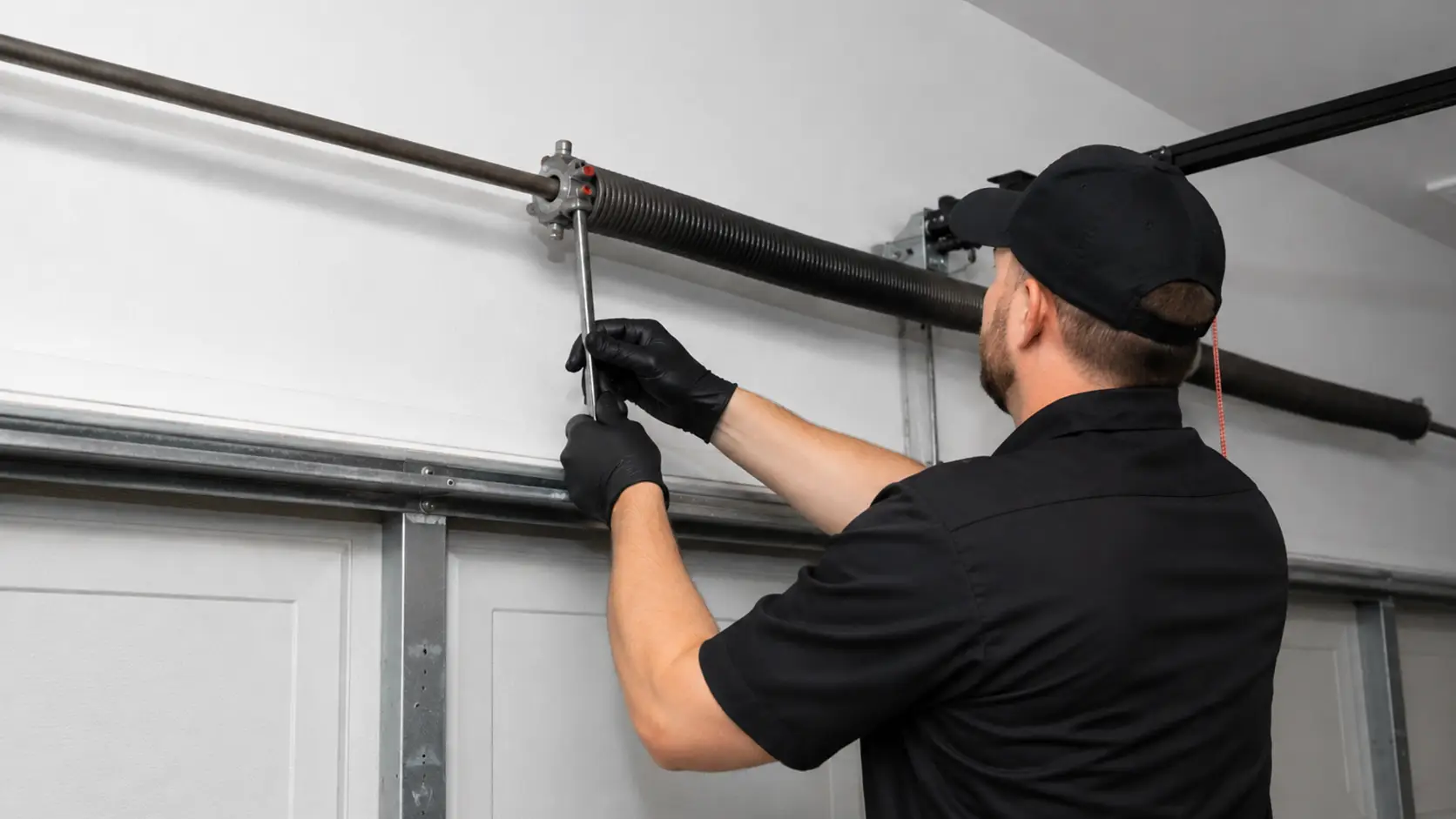 Garage door spring testing and balance