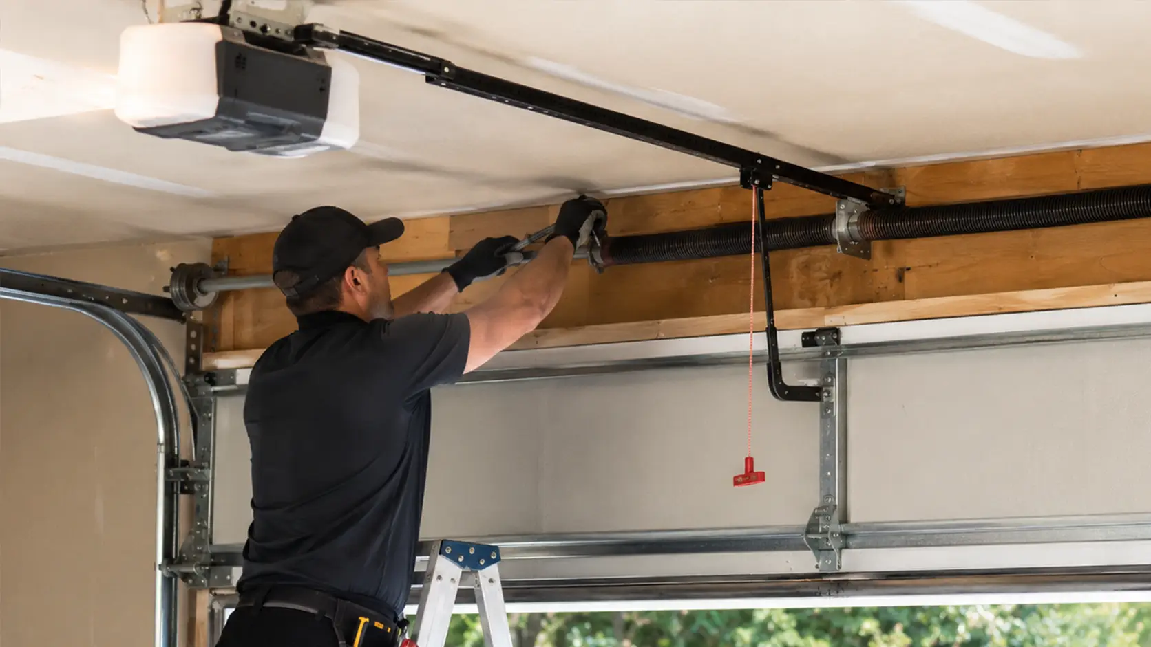 Garage door spring and opener service